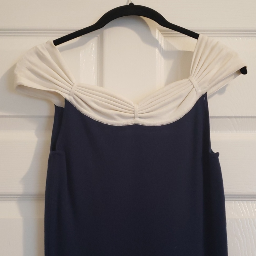 BCBG Midi Off-Shoulder Stretch Knit Dress